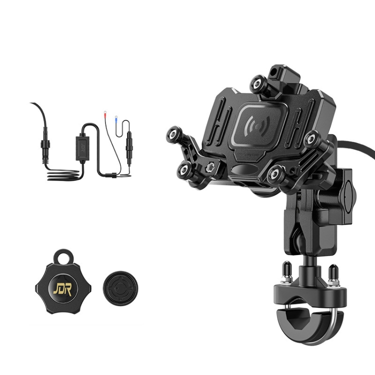 

Motorcycle Bracket Crab Navigation Phone Bracket,Style： U-shaped+15W Wireless Charging