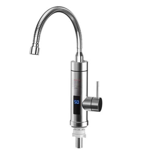 

Household Kitchen Electric Hot Water Fauce EU Plug, Style: Stainless Steel Universal Pipe Type