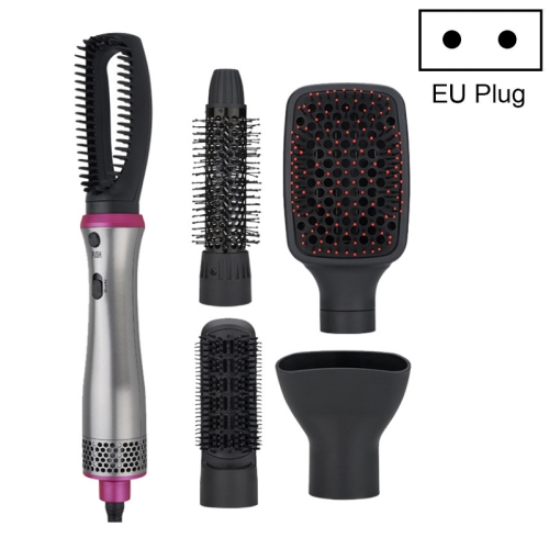 

5 in 1 Curling And Straightening Hot Air Comb(EU Plug 220V Gray)