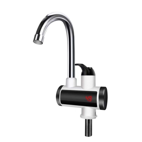 

Kitchen Hot and Cold Dual-use Instant Faucets EU Plug, Style: Square Screen Type