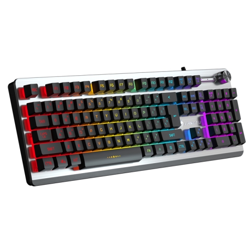 

LANGTU K002 104 Keys Wired Luminous Office Game Mechanical Keyboard, Cable Length: 1.5m(Black Mixed )