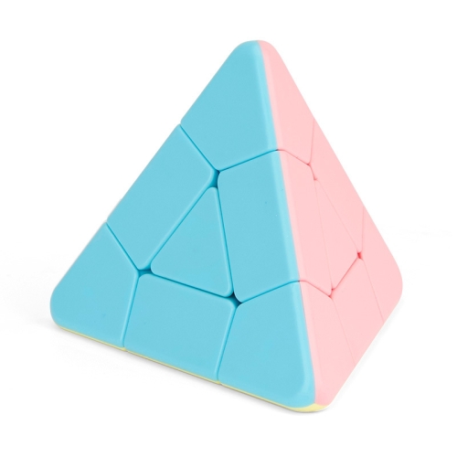 

Moyu Magic Tower Series Magic Cube Third-Order Macaron Color Magic Cube, Color: Triangle