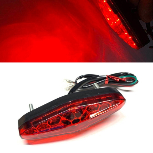 Motorrad 15LED Bremslicht Schwanz-Licht-Dekorationslampe (rote Schale)