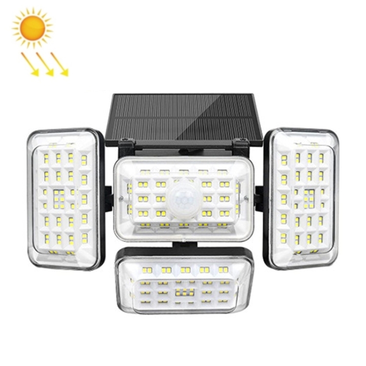 

242LED Outdoor Human Body Sensing Waterproof Solar Wall Light
