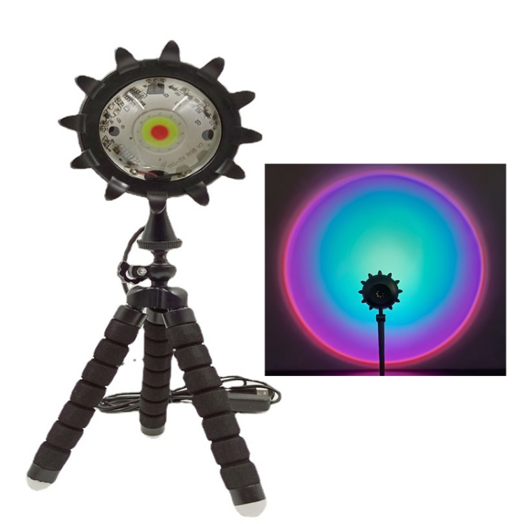 

Ambient Light Sunset Light with Octopus Bracket(Rainbow Color)