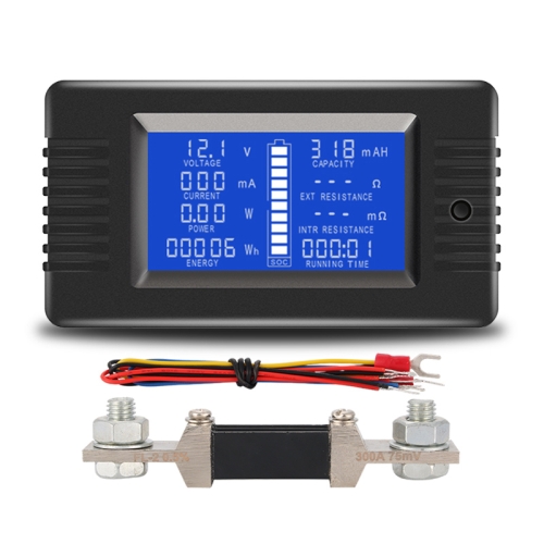 

DC 0-200V Voltage Current Battery Tester, Specification: PZEM-015 With 300A Shunt