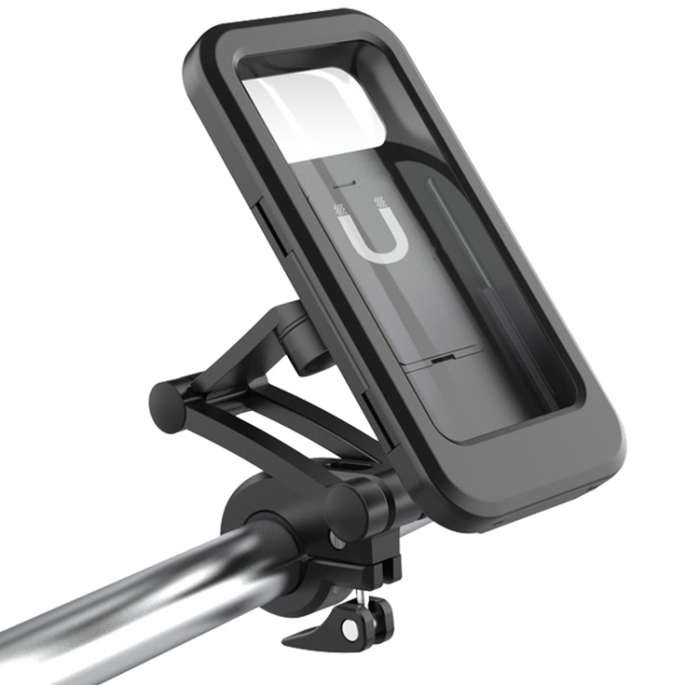 

Bicycle Mobile Phone Holder Mountain Bike Waterproof Bag(Black)
