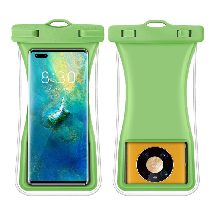 

Small Waist Floating Airbag Mobile Phone Waterproof Bag TPU Mobile Phone Waterproof Bag(Green)