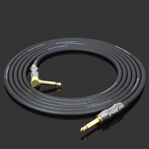 

KGR Guitar Cable Keyboard Drum Audio Cable, Specification: 1m(Elbow Straight Jack)