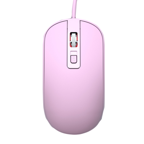 

LANGTU T4 4 Keys 1600DPI Game Office USB Universal Wired Mute Mouse, Cable Length: 1.5m(Pink)