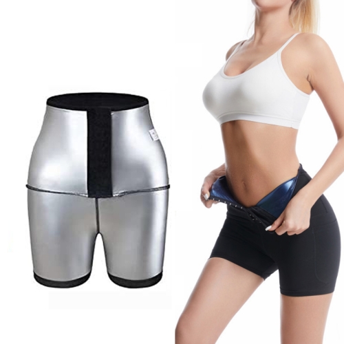 

Women High Waist Breasted Hip Lifting Pants With Pocket, Color: Silver Painted 3-point, Size: 3XL