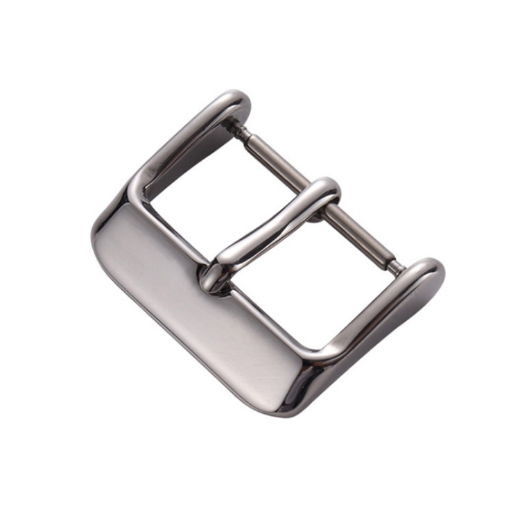 

10 PCS IP Plated Stainless Steel Pin Buckle Watch Accessories, Color: Silver 12mm