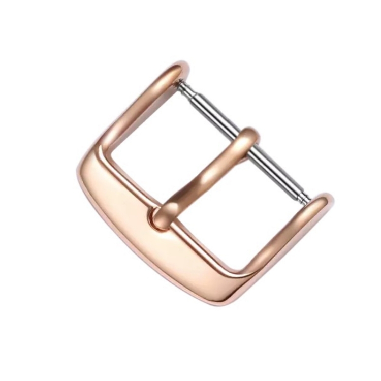

10 PCS IP Plated Stainless Steel Pin Buckle Watch Accessories, Color: Rose Gold 20mm