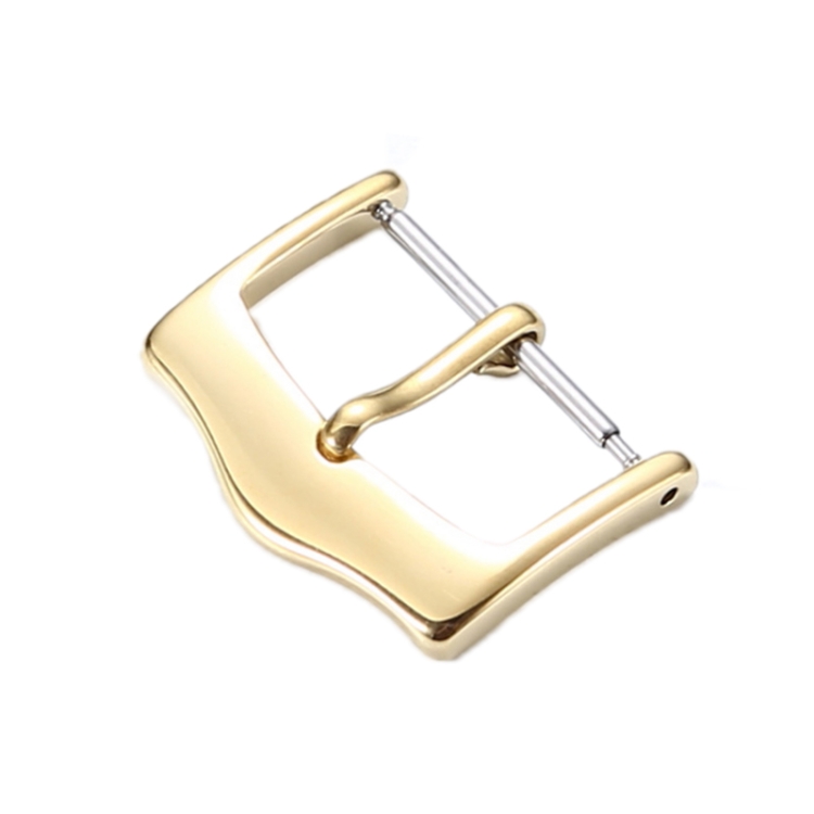 

10 PCS IP Plated Stainless Steel Pin Buckle Watch Accessories, Color: Gold 16mm