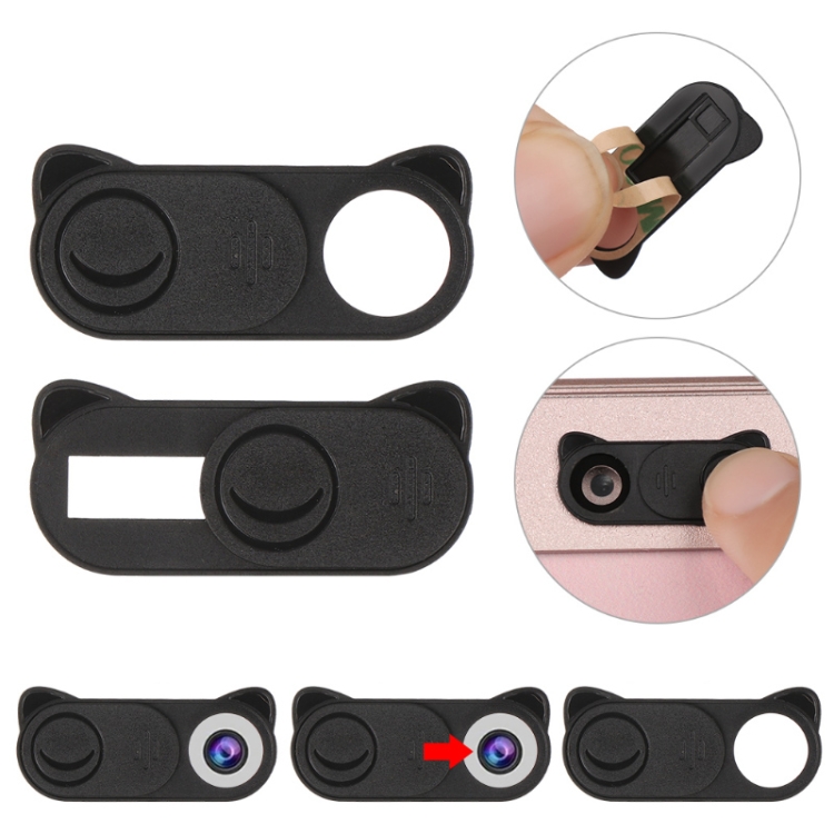 

2 PCS Cat Ears Computer Mobile Phone Camera Privacy Protection Cover