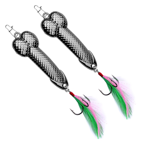 

10 PCS Metal Scale Sequins Simulation Fishing Lure, Specification: 3g(Lead Black With Hook)