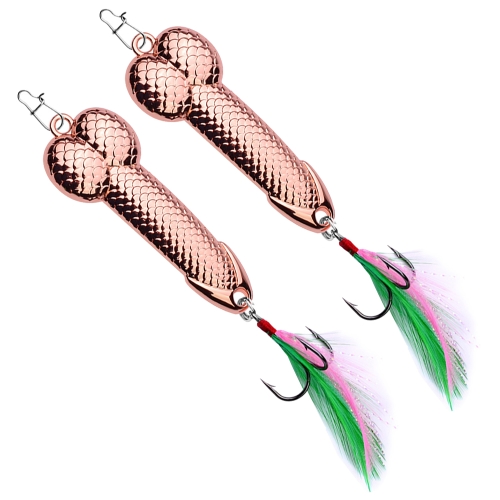 

10 PCS Metal Scale Sequins Simulation Fishing Lure, Specification: 28g(Rose Gold With Hook)