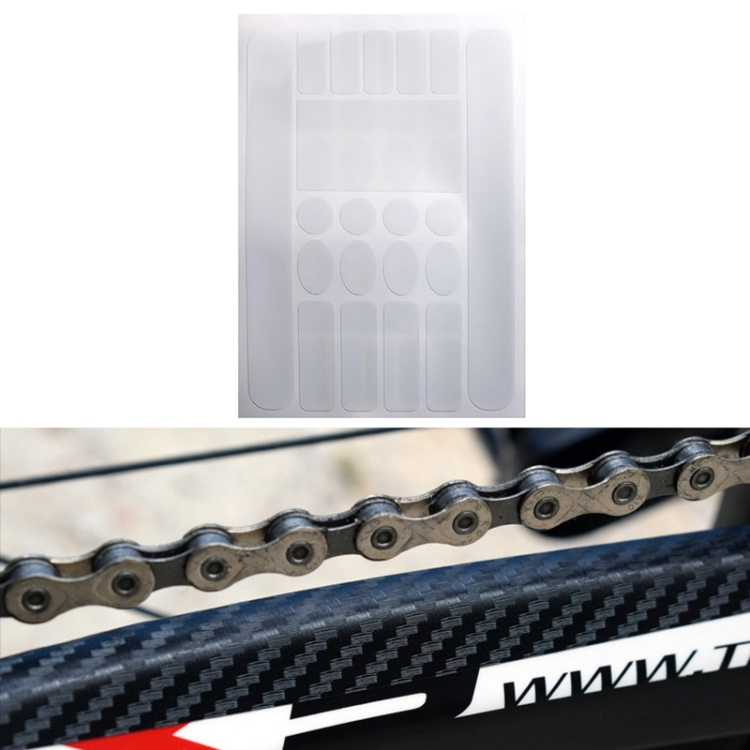 

6 PCS FMFXTR Bicycle Protection Chain Sticker Front Fork Protective Film, Color: Transparent