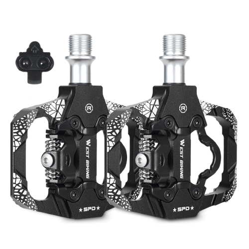 

A Pair WEST BIKING YP0802086 Mountain Bike Aluminum Bearing Pedals(Black)