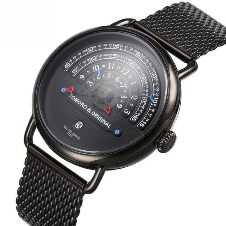 

TOMORO Era of Time Reincarnation Watch Men Big Dial Watch(Black )