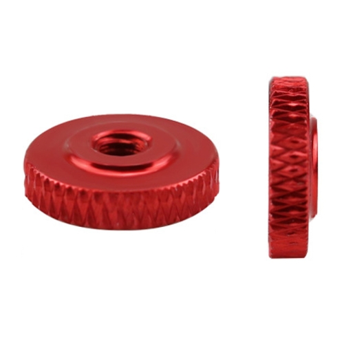 

10 PCS Knurled Aluminum Alloy Single Layer Hand Tight Nut, Product specification: M3-D11*3Red