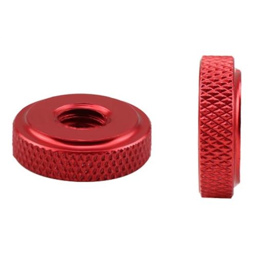 

10 PCS Knurled Aluminum Alloy Single Layer Hand Tight Nut, Product specification: M8-D20*6Red