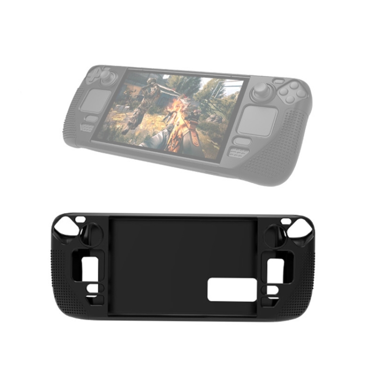 

PGTECH Game Console Silicone Case With Anti-Slip Particles for Steam Deck(Black)