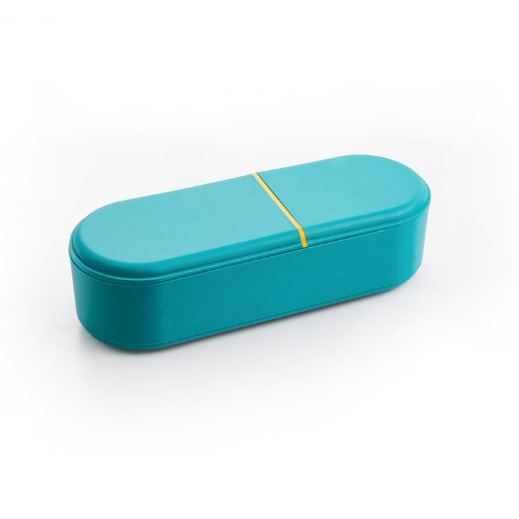 

Household Battery Storage Box Data Cable Charger Storage Organizer Box, Color: Blue Double Layer