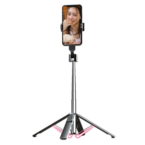 

Mobile Phone Live Bracket Bluetooth Telescopic Selfie Tripod, High: 100CM (Stainless Steel)