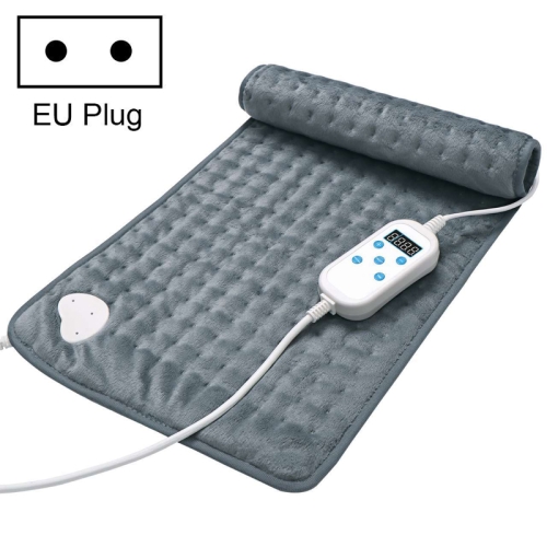 Almohadilla térmica de fisioterapia infrarroja lavable a máquina inteligente, especificaciones del enchufe: enchufe de la UE (gris)
