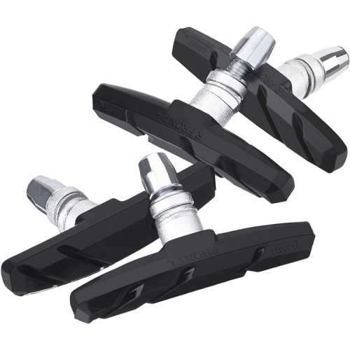 

2 Pairs Silent V-brake Bicycle Brake Shoes, Color: Black