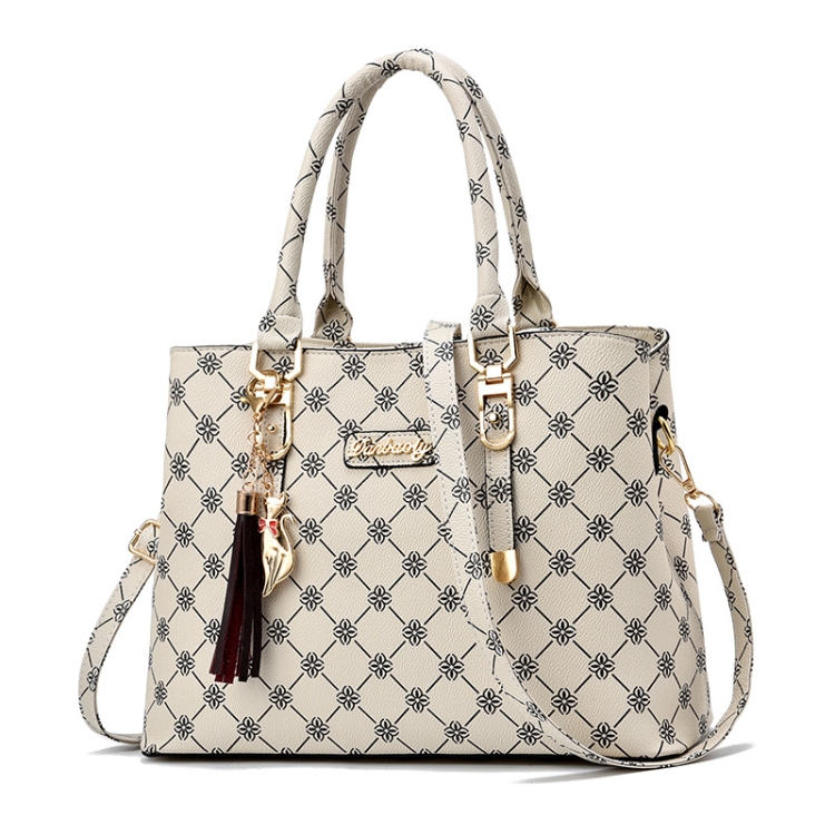 

422 Large Capacity Printing Handbag(Rice White Rice White Print)