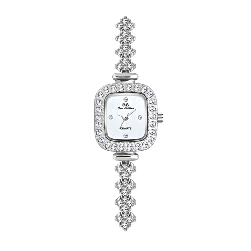 

BS Bee Sister FA1518 Women Diamond Watch Bracelet Watch(Silver)