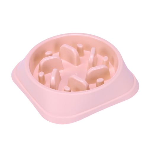 

3 PCS Pet Anti-Choke Bowl Slow Food Cat and Dog Food Bowl, Specification: Boxed(Pink)