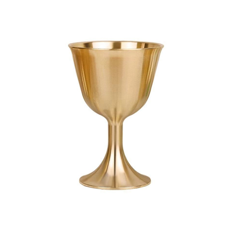 

2 PCS Bar Cocktail Whiskey Pure Copper Goblet, Standard sizes: Small(Copper Color Carton Package)