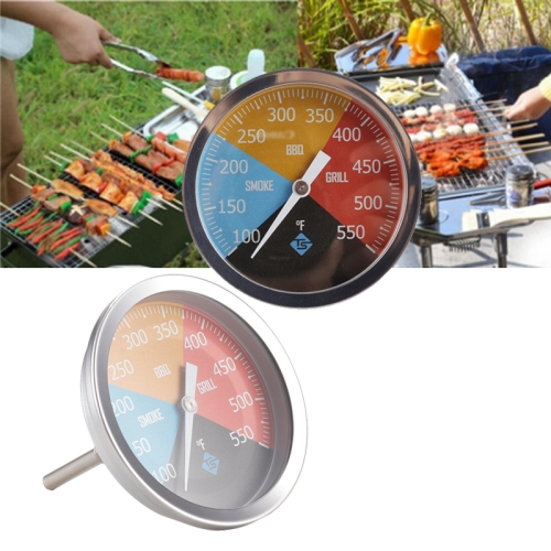 

Stainless Steel Grill Oven Pointer Digital Temperature Resistant Bimetal Industrial Thermometer
