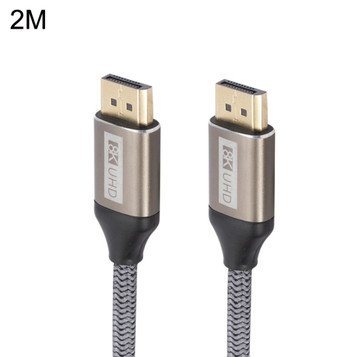 

DP032 Computer 8K HD DP Connecting Cable, Length: 2m(Silver Gray)