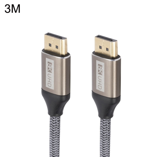 

DP032 Computer 8K HD DP Connecting Cable, Length: 3m(Silver Gray)