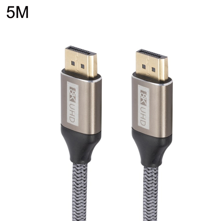 

DP032 Computer 8K HD DP Connecting Cable, Length: 5m(Silver Gray)