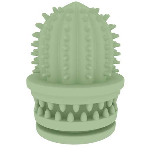 

2 PCS Pet Cleaning Teeth TPR Cactus Lightweight Bite-resistant Educational Toys(Avocado Green)