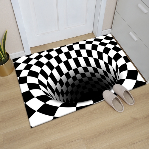 

3D Geometric Stereo Trap Vision Living Room Bedroom Carpet, Size: 40x60cm(Rectangular Trap A)