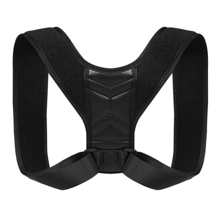 

Invisible Breathable Posture Correction Belt Adjustable Back Corrector, Size: L (Black)