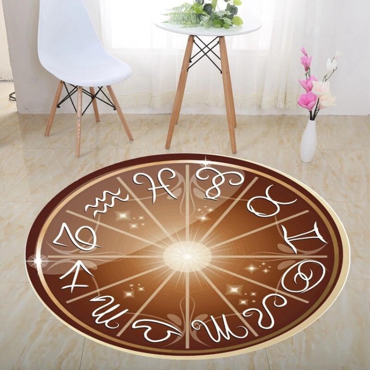

3D Illusion Stereo Vision Carpet Living Room Floor Mat, Size: 60x60cm(Round N)