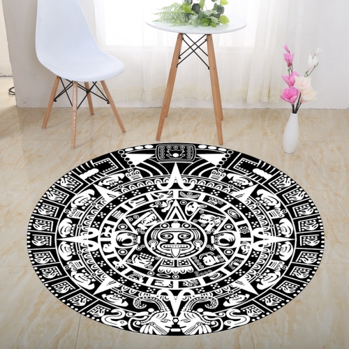 

3D Illusion Stereo Vision Carpet Living Room Floor Mat, Size: 150x150cm(Round B)