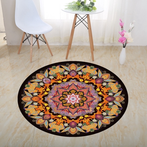 

3D Illusion Stereo Vision Carpet Living Room Floor Mat, Size: 160x160cm(Round J)