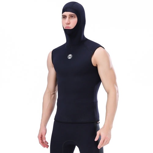 

Slinx Hood Keep Warm Surf Diving Vest With Headgear, Size: S(Black)