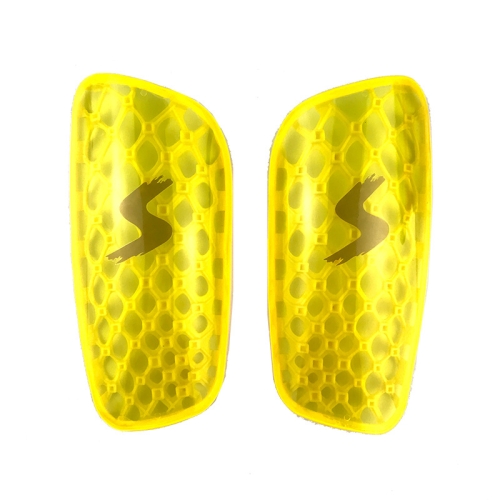 

TPR Honeycomb Transparent Leg Protection Plug Board Football Protection Gear(Yellow L)