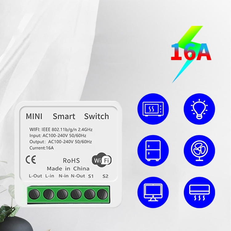 

003 WiFi App Remote Voice Control Smart Switch(WiFi+Bluetooth Dual-mode 16A)
