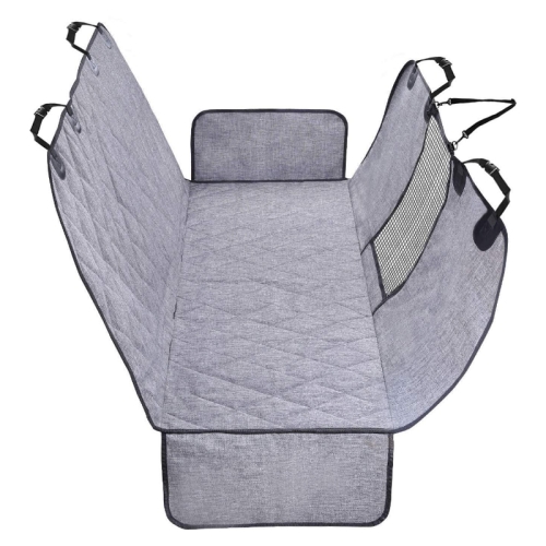 

Car Rear Seat Waterproof Bite Resistant Pet Cushion, Color: CZD-004GY-S Small(137x147cm)