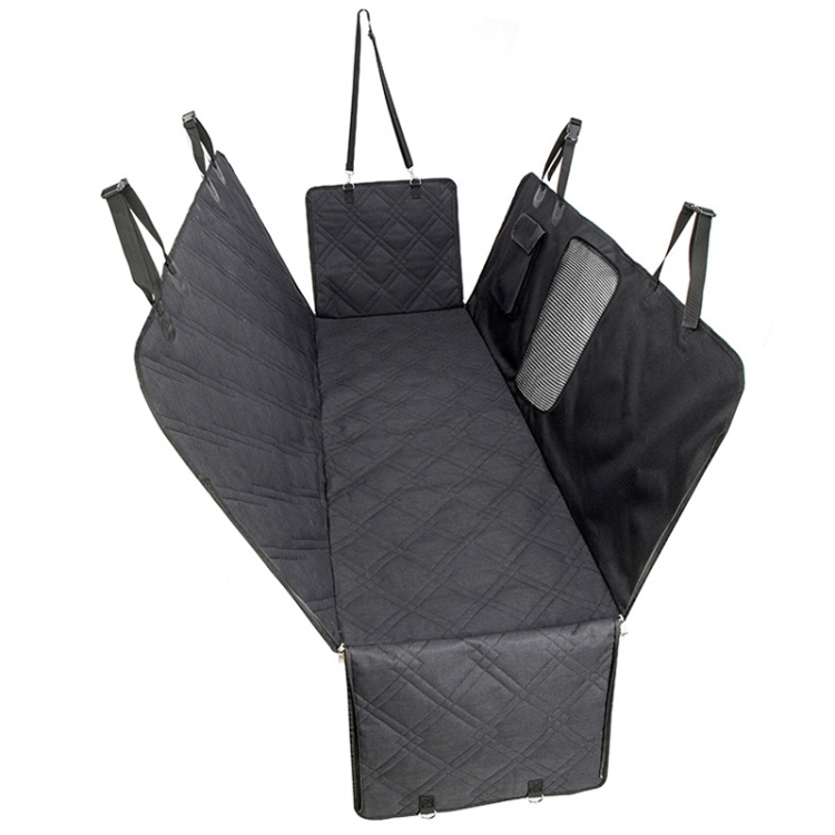 

Car Rear Seat Waterproof Bite Resistant Pet Cushion, Color: CZD-B4-13 Cedic Black(137x147cm)
